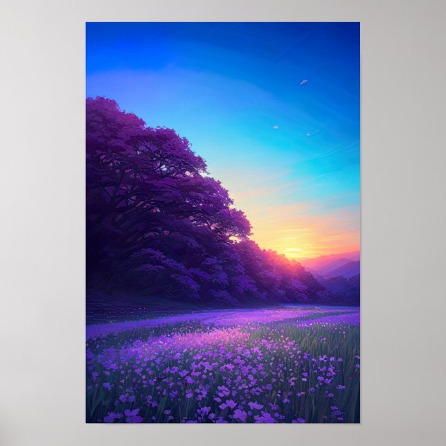 Poster Paradis pourpre (Devant)