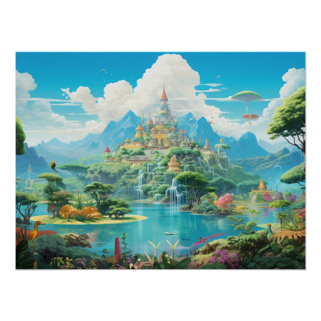 Poster Paradis tropical (Devant)