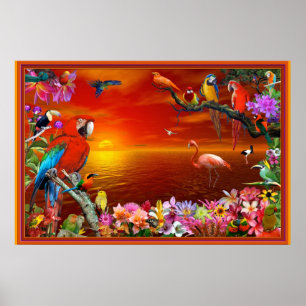 Poster Paradis tropical
