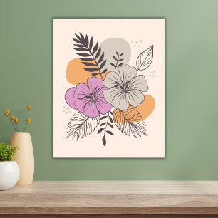 Poster Paradis tropical Art botanique, Boho Wall Art