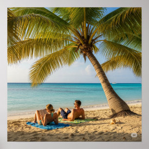 Poster Paradise Beach Scene