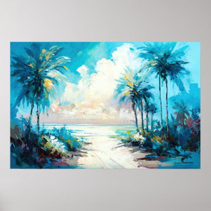 Poster Paradise Tropical Beach Art