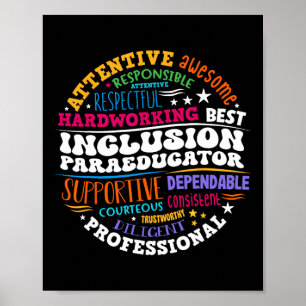Poster Paraéducateur pour l'inclusion super - Éducation s