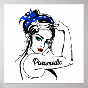 Poster Paramètre d'urgence EMS Rosie Le Riveter