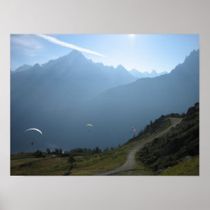 Poster : Parapentes Chamonix Valley France