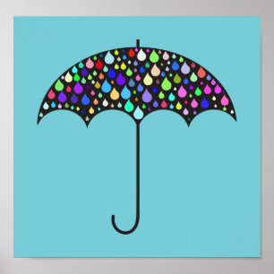 Poster parapluie