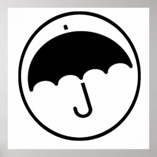 Poster Parapluie en cercle