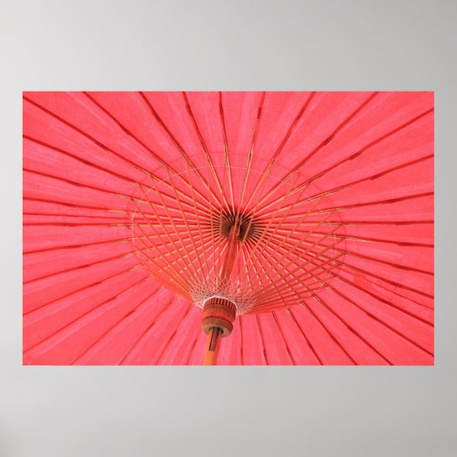 Poster Parapluie rouge (Devant)