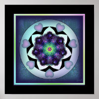 Parapluie violet & coeurs .7