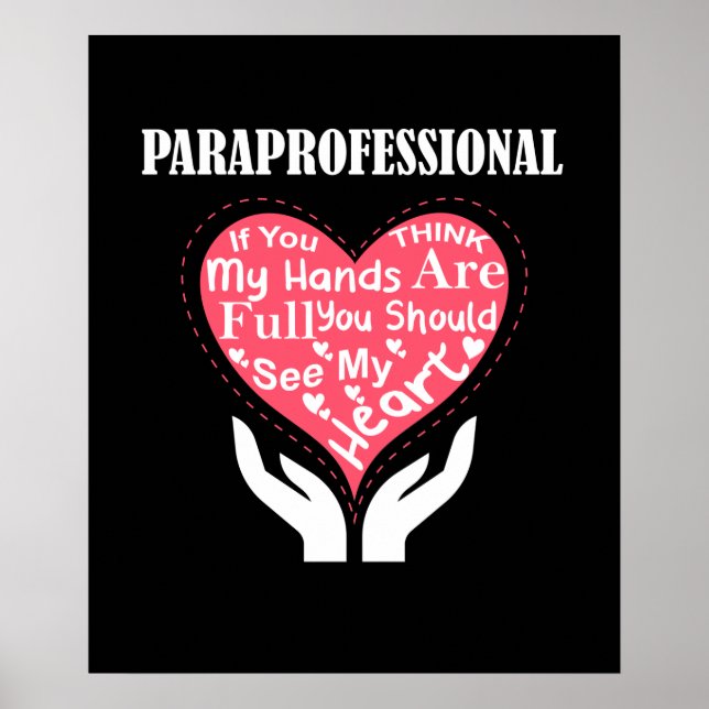 Poster Paraprofessionnel Si Vous Pensez Que Mes Mains Son (Devant)