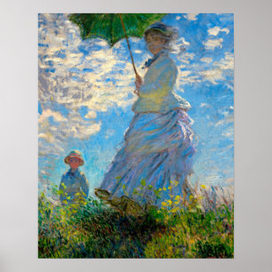 Poster Parasol Monet Femme Impressionnisme