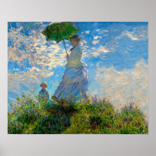 Poster Parasol Monet Femme Impressionnisme