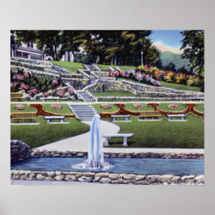 Poster Parc de Macon la Géorgie Washington