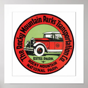 Poster Parc de montagne rocheuse