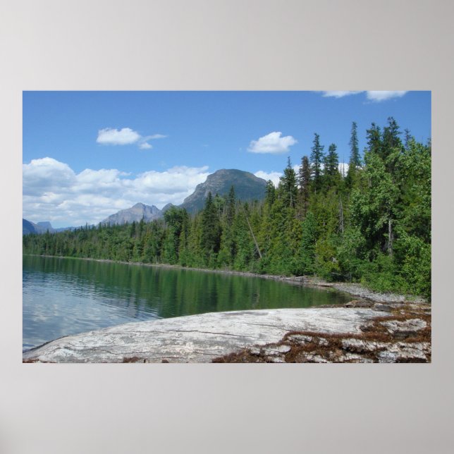 Poster Parc des glaciers du lac McDonald (Devant)