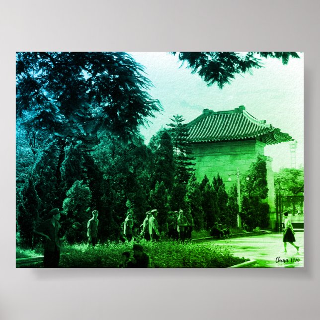 Poster Parc des martyrs de Canton Chine ancienne (Devant)