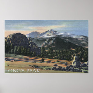 Poster Parc d'Estes, le Colorado - désire ardemment la