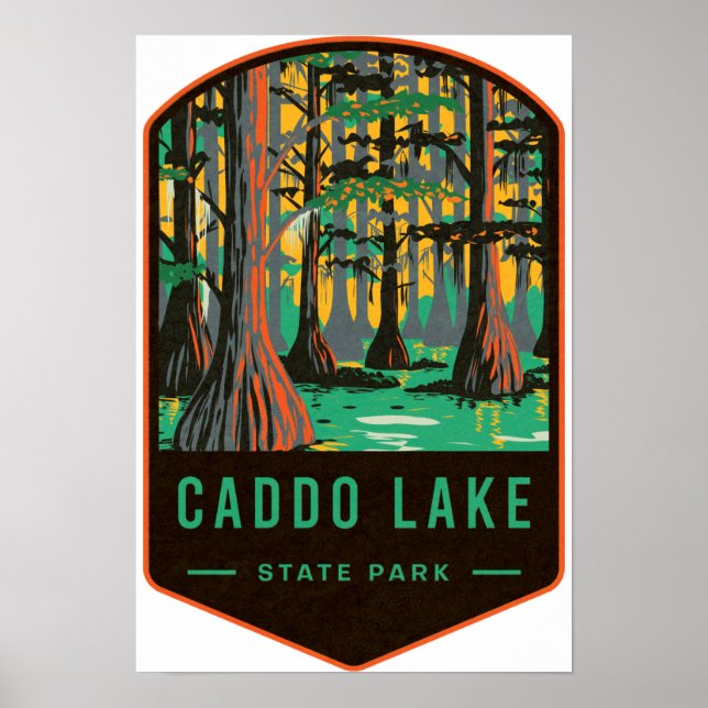 Poster Parc d'état de Caddo Lake (Devant)