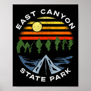 Poster parc d'état de East Canyon utah montagnes forêt
