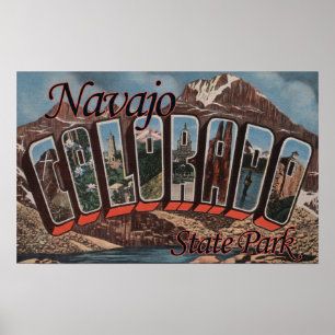Poster Parc d'état de Navajo, le Colorado - grande scène