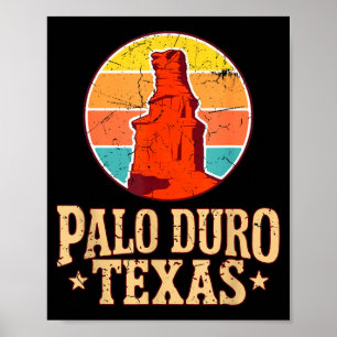 Poster Parc d'état de Palo Duro Texas monument désertique