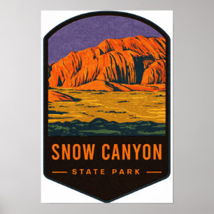 Poster Parc d'état de Snow Canyon