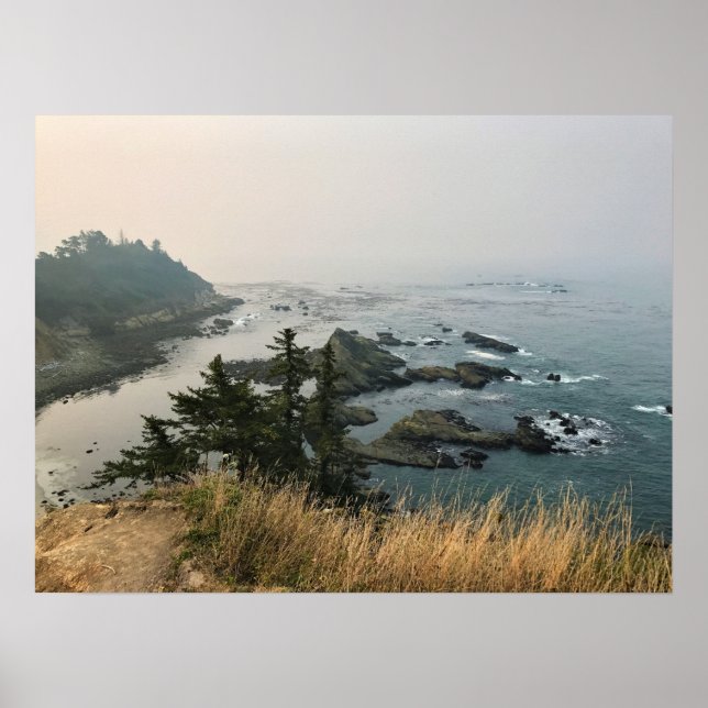 Poster Parc d'état du Cap Arago, Côte de l'Oregon (Devant)