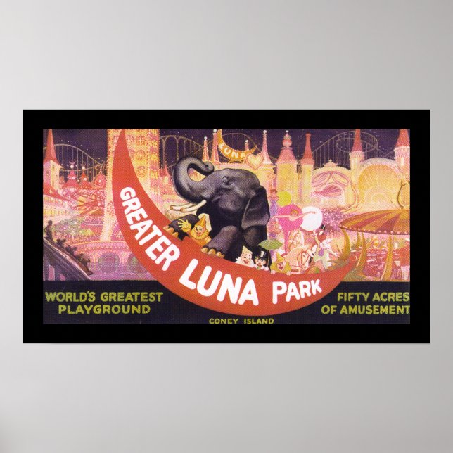 Poster Parc du Grand Luna (toile) (Devant)