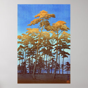 Poster Parc Hikawa à Omiya Kawase Hasui 1930