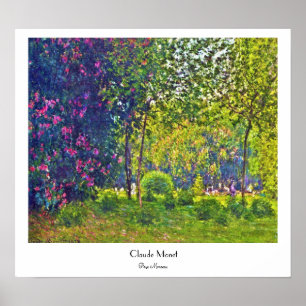 Poster Parc Monceau Claude Monet