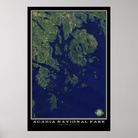 Parc national Acadia Maine Du Satellite Spatial