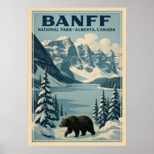 Poster Parc national Banff Alberta Canada V01