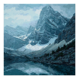 Poster Parc national Banff Canada Voyage antique