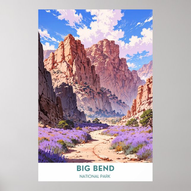 Poster Parc national Big Bend (Devant)