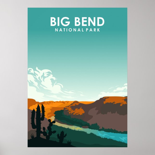 Poster Parc national Big Bend (Devant)