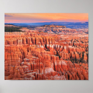Poster Parc national Bryce Canyon Coucher du soleil