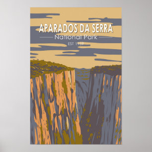 Poster Parc national d'Aparados da Serra, Brésil, Art de