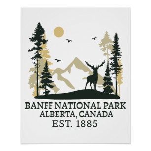 Poster parc national de Banff
