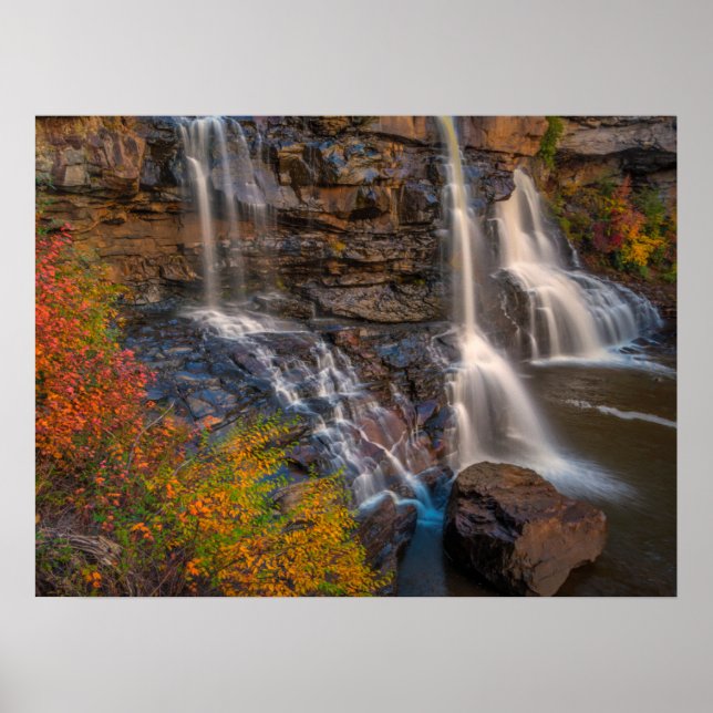 Poster Parc national de Blackwater Falls | Virginie occid (Devant)