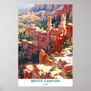 Poster Parc national de Bryce Canyon, Utah
