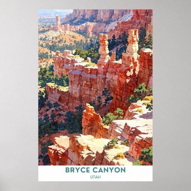 Poster Parc national de Bryce Canyon, Utah (Devant)