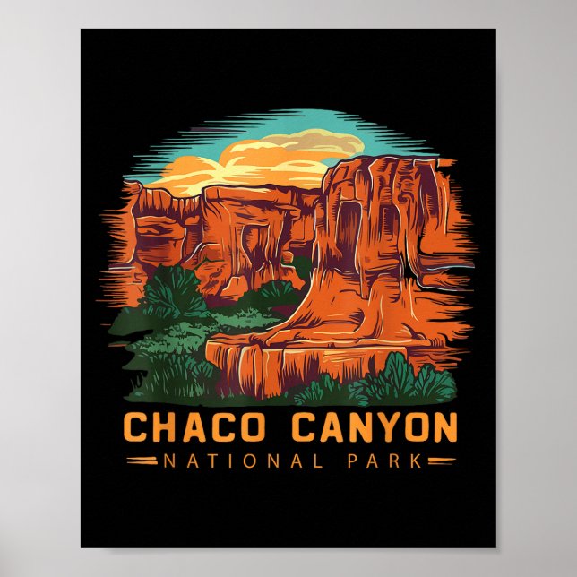 Poster Parc national de Chaco Canyon  (Devant)