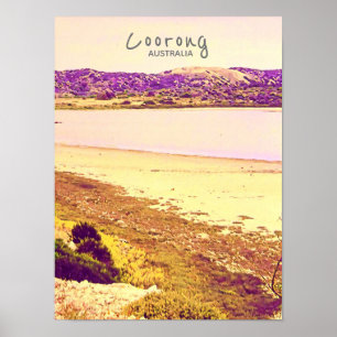 Poster Parc national de Coorong Australie Voyage