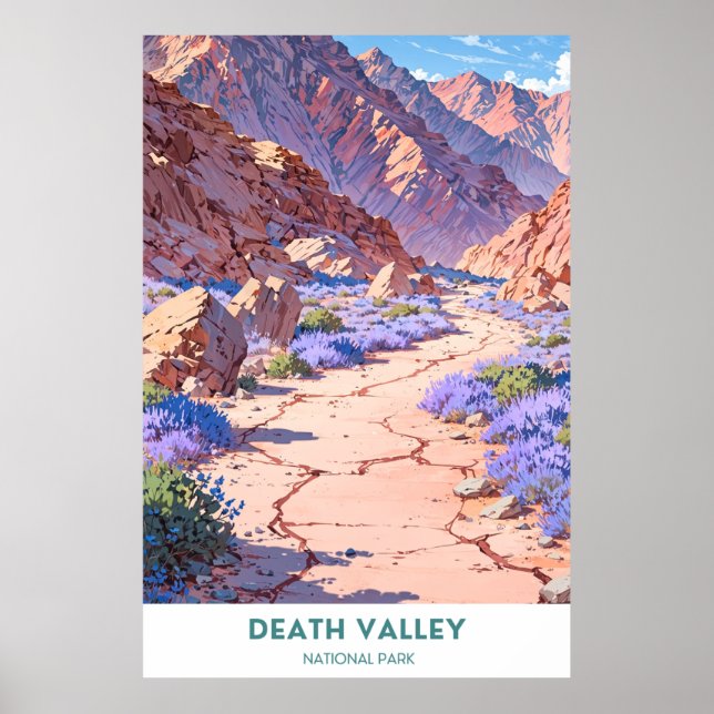 Poster Parc national de Death Valley - Californie (Devant)