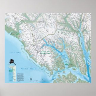 Poster Parc national de Glacier Bay