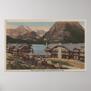 Poster Parc national de glacier, la TA - beaucoup hôtel 