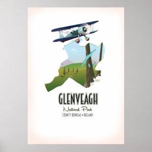 Poster parc national de Glenveagh Irlande comté Donegal c
