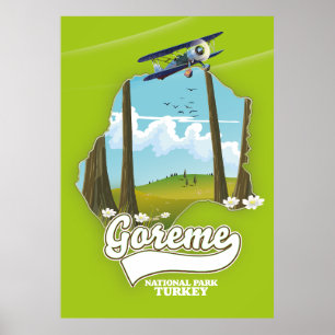 Poster Parc national de Goreme Carte de la Turquie