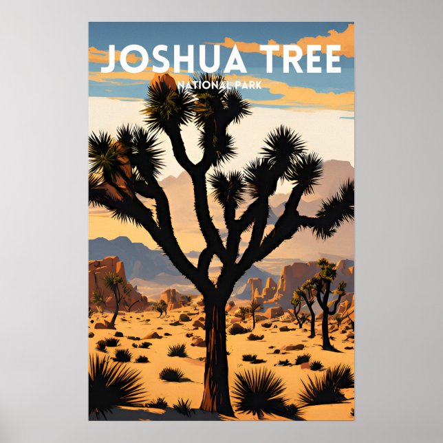 Poster Parc national de Joshua Tree (Devant)