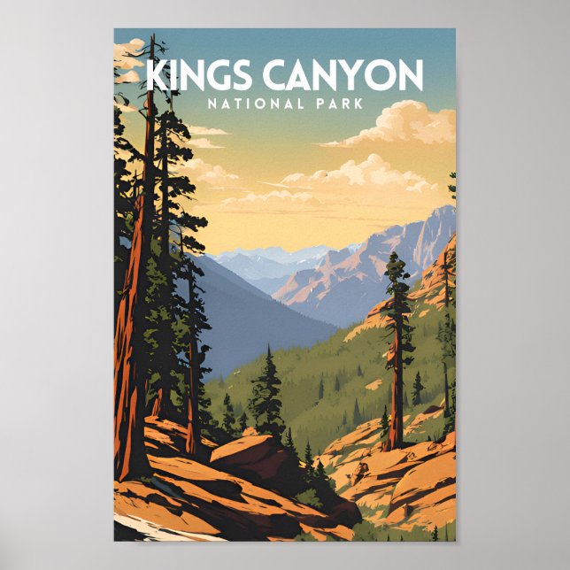 Poster Parc national de Kings Canyon (Devant)